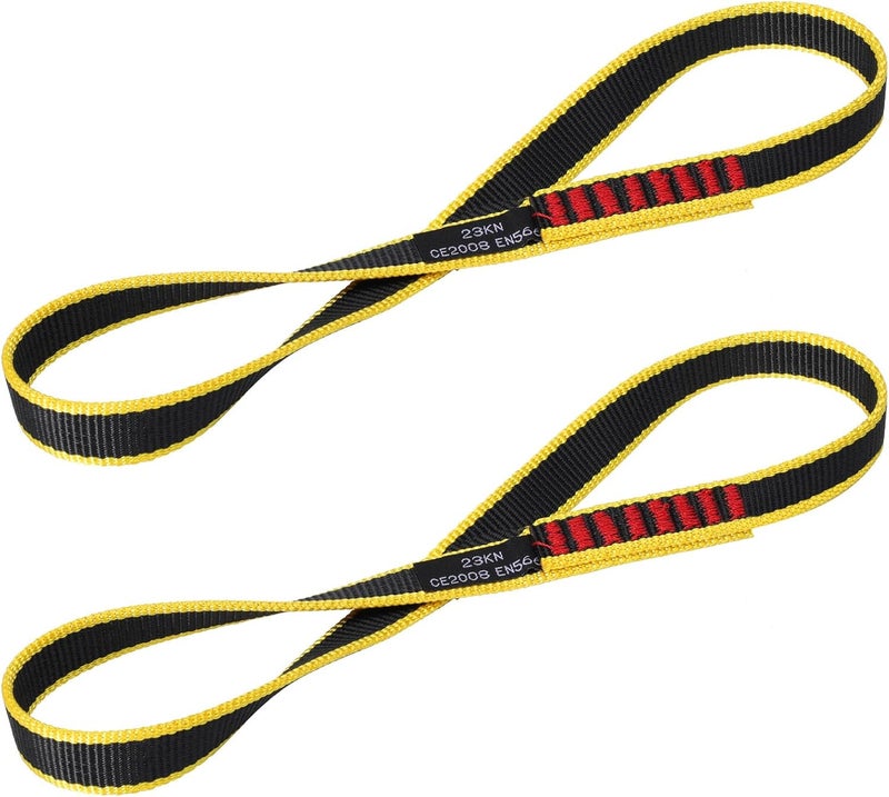 VFKENA 20MM Nylon Climbing Sling Runner 23KN CE2008/EN566 Rock Climbing Webbing Straps for Rock Climbing, Rappelling, Swing, Yoga Hammock etc - Image 1